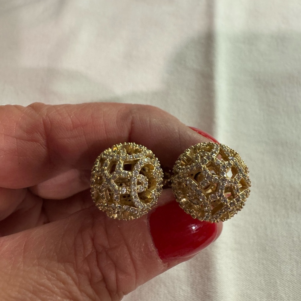 Gold Tribal Earrings